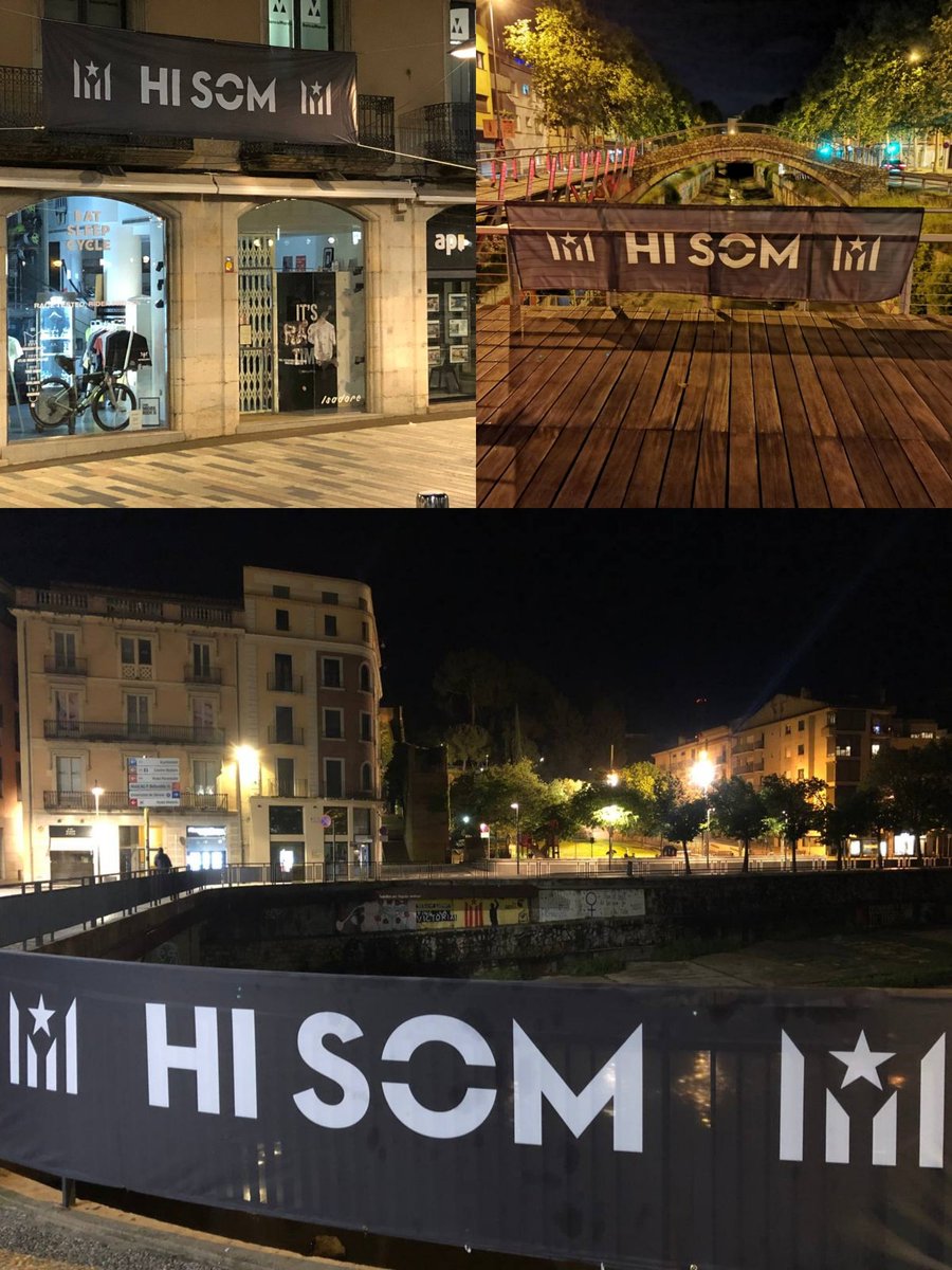 En plena campanya electoral #Girona s'ha despertat amb aquest missatge a diferents indrets de la ciutat. HI vam ser, HI SOM i hi serem. Tingueu-ho molt present quan aneu a votar!

#HiSom 
#PreparemNos