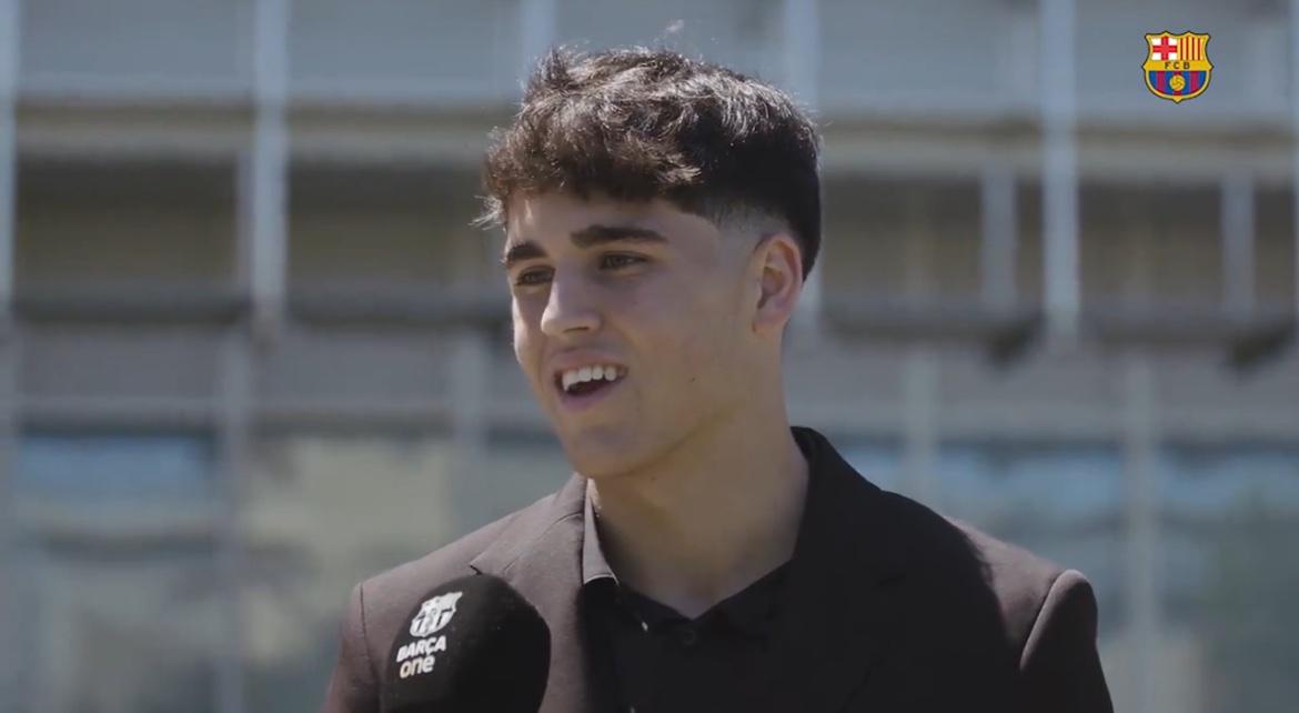 🎙️| Pau Cubarsi: “I am very very happy because this has been a dream since I was little. That Culé can renew with FC Barcelona is the best thing that can happen to me in a long time.' #fcblive