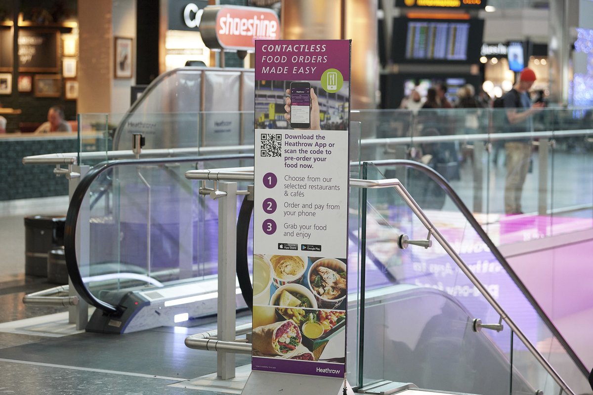 Looking to grab something tasty before you fly but not sure what you fancy? 😋✈️ 📱Browse delicious options from selected restaurants & cafés in our app 💳Order and pay from your phone 🍔Grab your food and drink and enjoy 📲 Heathrow.com/apps