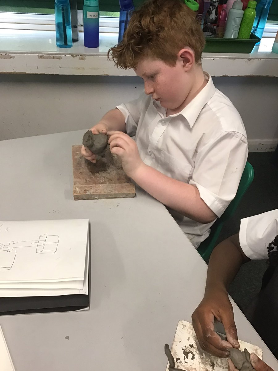 It’s clay time!! Cloudjumper class got their hands dirty today in Art lesson. We made some amazing statuettes using clay #Year4 #CloudjumperClass #ArtLesson #WeLoveToLearn #Clay #Statuettes #stautues