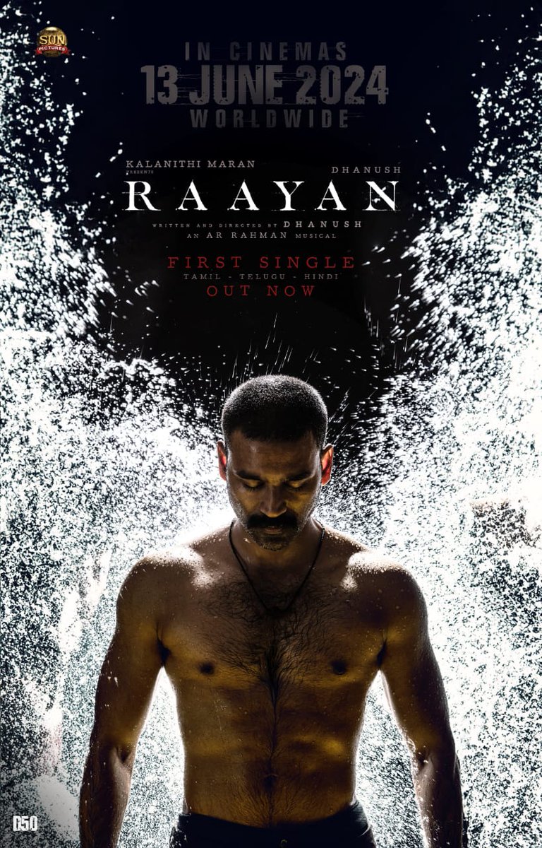 Dhanush in #Raayan confirmed as June 13th release 💥..