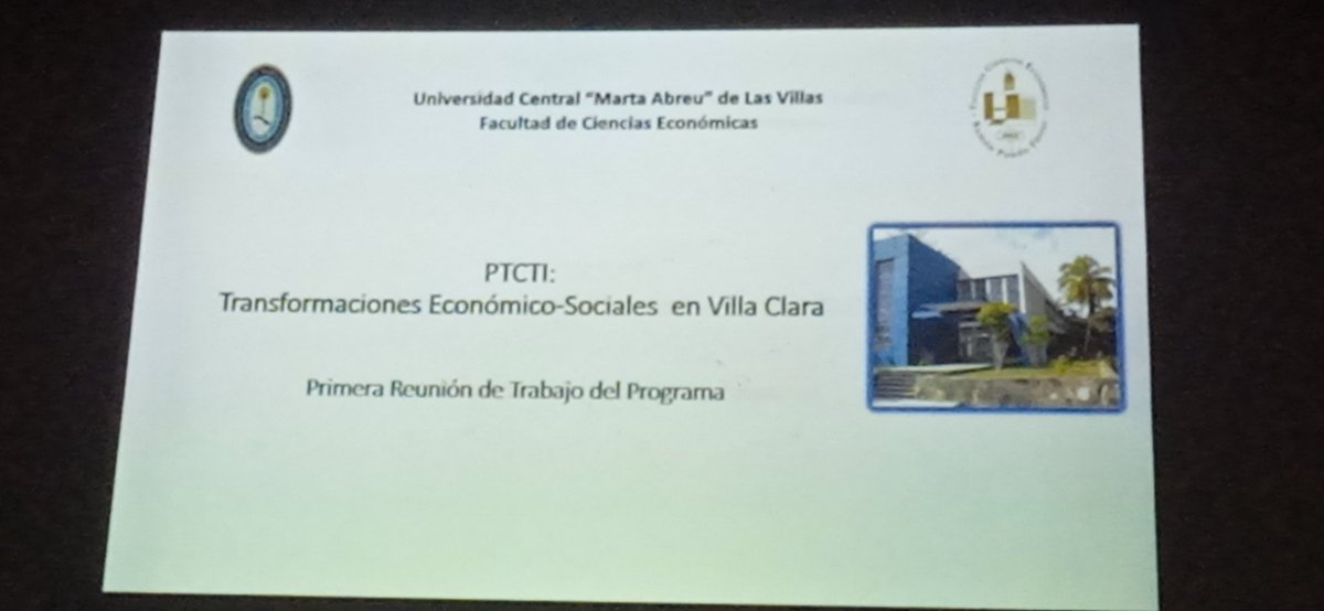 Se realiza intercambio inicial del Programa Territorial: "Transformaciones Económicos-Sociales en Villa Clara" de forma conjunta entre Fac Ciencias Económicas <a href="/UCLVCU/">UCLV 🇨🇺</a> y Gobierno, ONAT, Economía, Estadística, Finanzas y CITMA provincial VC
Éxitos🇨🇺 <a href="/Leonard20664378/">Leonardo Barreto Garcia</a> <a href="/LinaresMiner/">Miner Linares Rodriguez</a>