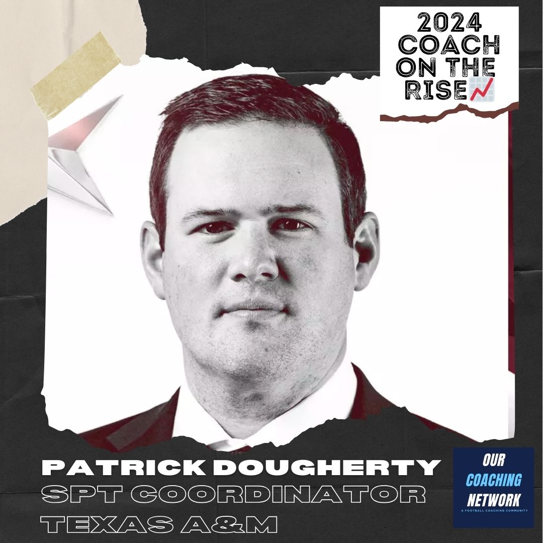 🏈P4 Coach on The Rise📈 @AggieFootball Special Teams Coordinator @Coach_Dougherty is one of the Top Special Teams Coaches in CFB ✅ And he is a 2024 Our Coaching Network Top P4 Coach on the Rise📈 P4 Coach on The Rise🧵👇