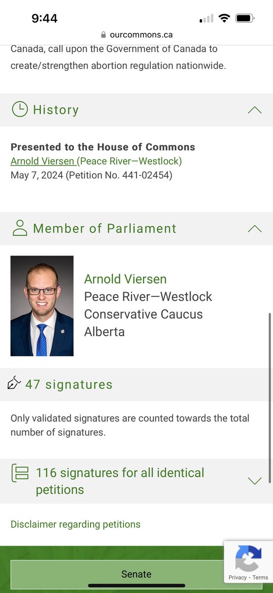 The petition he is presenting, 441-02454, had just 47 signatures. That’s 0.0001236% of the population of Canada, yet it was presented in Parliament. I’ve had more people show up for kitchen parties, but they don’t get recorded in Hansard as official proceedings.