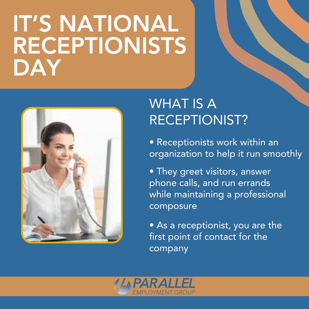 Parallel_Group's tweet image. 🌟 May 8 is National Receptionists Day! They are the front-line heroes who keep our offices running smoothly! 📞 Your warm greetings and organizational skills make every interaction a breeze. 💼

#NationalReceptionistsDay #NewOpportunities #ParallelEmployment