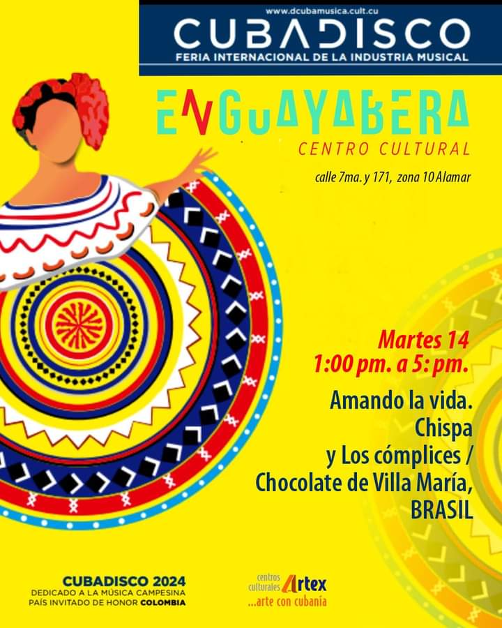 Nuevamente Centros Culturales de Artex se suma con su programación al certamen más importante de música de nuestro país, Cubadisco 2024. #SomosArtexCuba