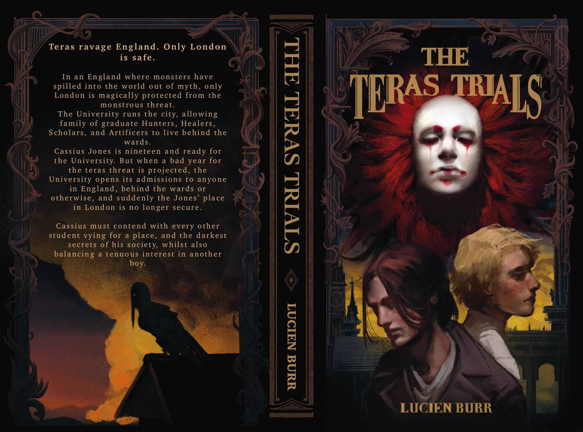 The TERAS TRIALS... I had the pleasure of illustrating this spread for @lucienburr as my first ever book cover! Thank you so much ❣️