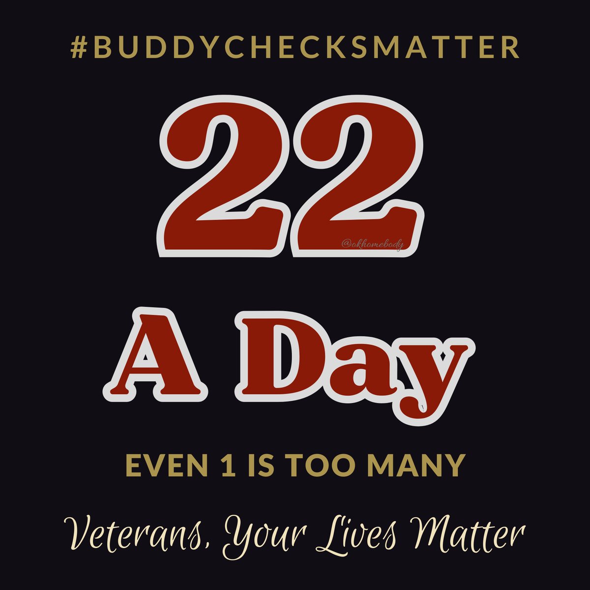 🇺🇸 #ThankfulThursday #Buddy✅with #Veterans 🙏RH
❤️#BuddyChecksMatter because #VeteransLivesMatter❤️
⭐️ 🇺🇸 Repost #EndVeteranSuicide #dial988press1 🇺🇸⭐️
🇺🇸 @KevinsWorld64 @crcampbellme @vchuck53 ⚓️
🇺🇸@Navy_Les @FreyerChuck @VoyagerUSN1977⚓️
🇺🇸 @TJonesy57 @EltharH @Davids5200…
