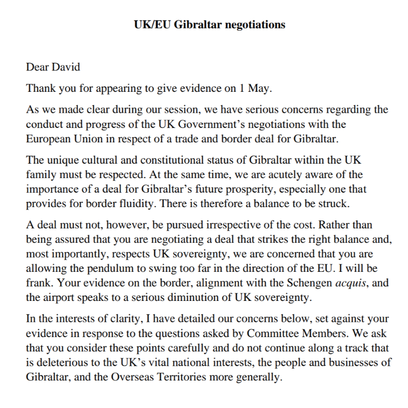 CommonsEU's tweet photo. We've written to @FCDOGovUK on UK/EU Gibraltar negotiations.

We need open debate. Here's what we don’t want:

❌ EU checks at Gibraltar airport for UK nationals and Gibraltarians

❌ European Court of Justice oversight 

Read more here: https://t.co/GG6ILeZDgb