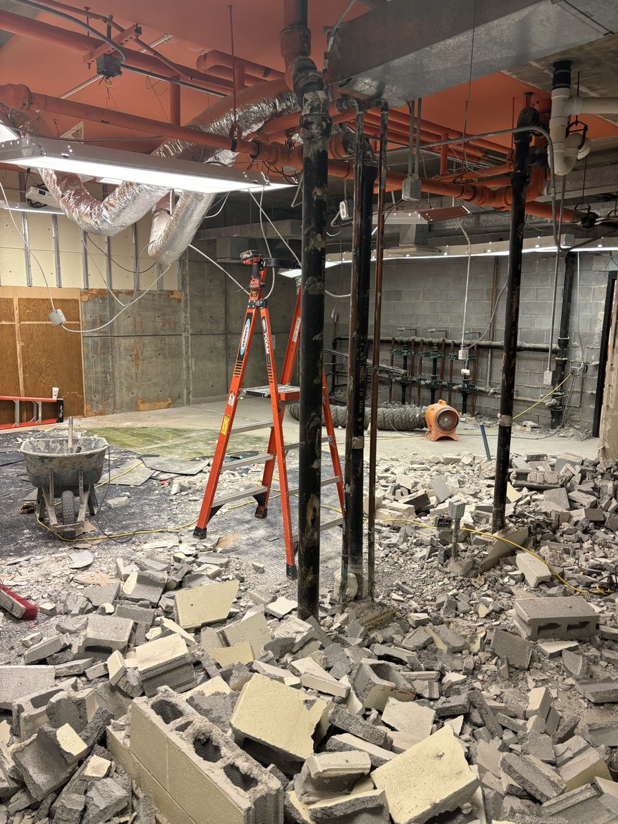 Brand new locker room and team room is under construction! Stay tuned…. #GreatDayToBeASkyhawk #MartinMade