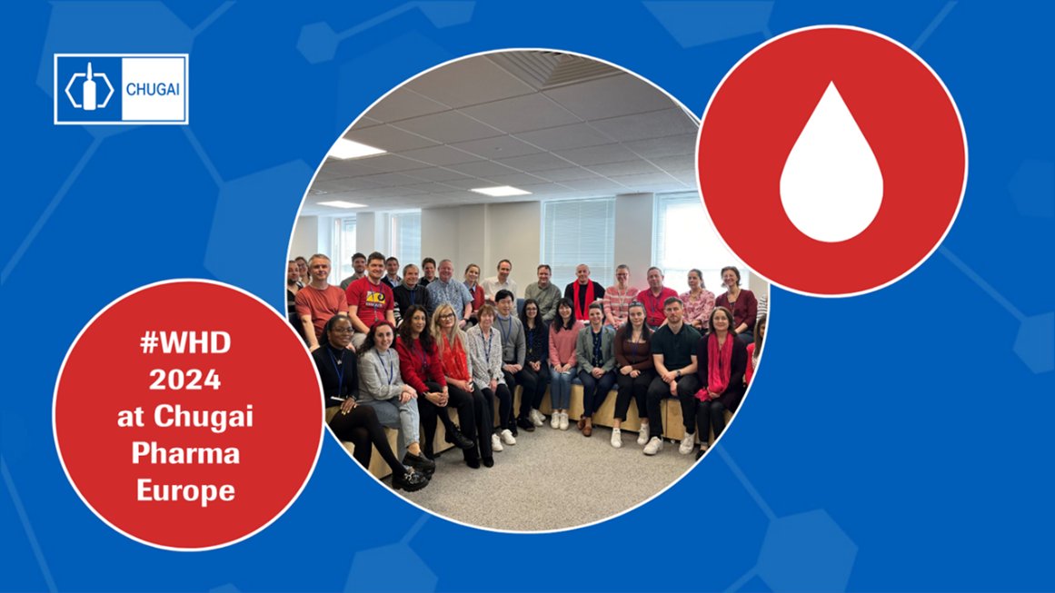 Lighting it up red at Chugai! Proudly wearing red for World Haemophilia Day to unite behind ‘equitable access for all’ and reinforce our commitment to the haemophilia community. #WorldHaemophiliaDay #LightItUpRed #WHD2024

C-GB-00001328 | May 2024