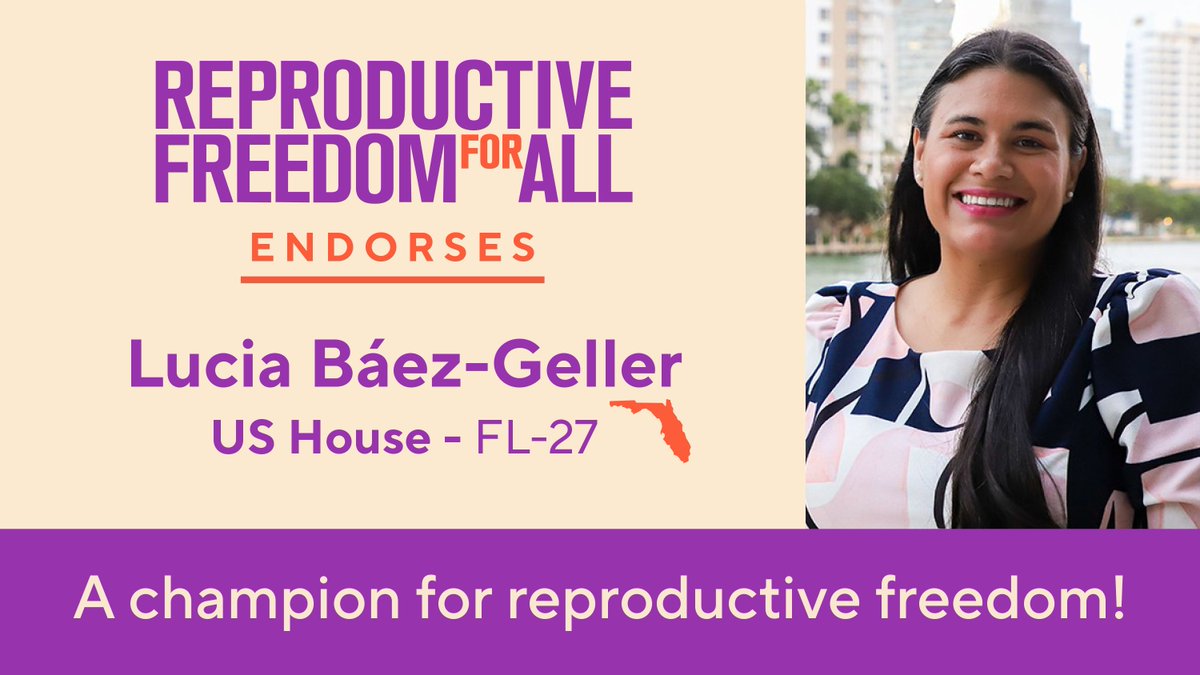 With a six-week abortion ban now in effect, Floridians need a champion in Congress to fight for their fundamental rights, and @lbgforcongress is dedicated to protecting and advancing reproductive freedom in Florida and beyond— she will be that champion for FL-27 in the US House.