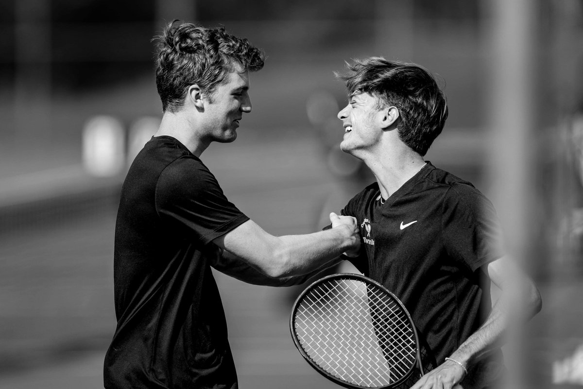 Good luck to the Charleston Catholic Tennis teams as they begin play in the State Tournament today. And good luck to Max and Nick as they compete in doubles. Proud of Max for trying something new💚Thanks @haus_media for the pic.