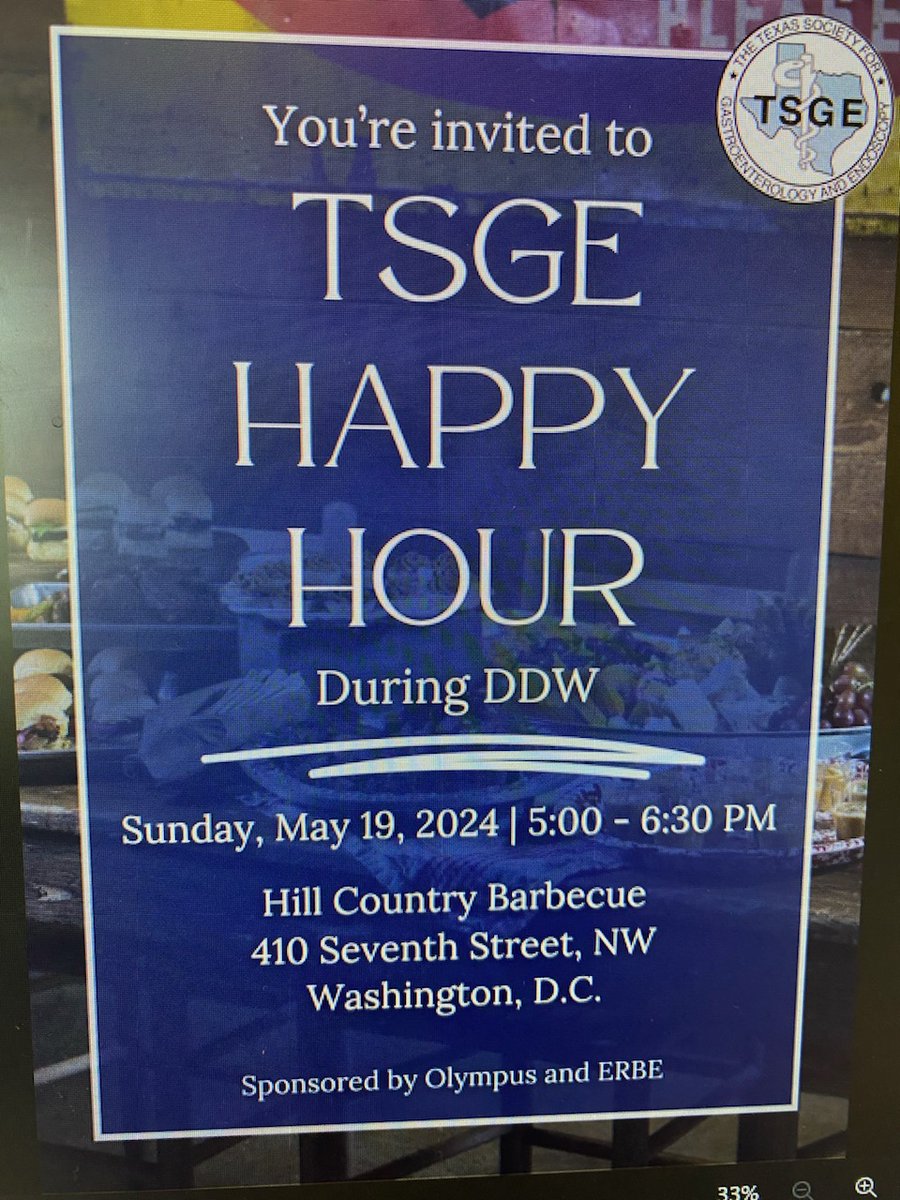 PrashantKediaMD's tweet image. Please join us at DDW for a TSGE happy hour on Saturday 5/19 at 5-6:30pm!