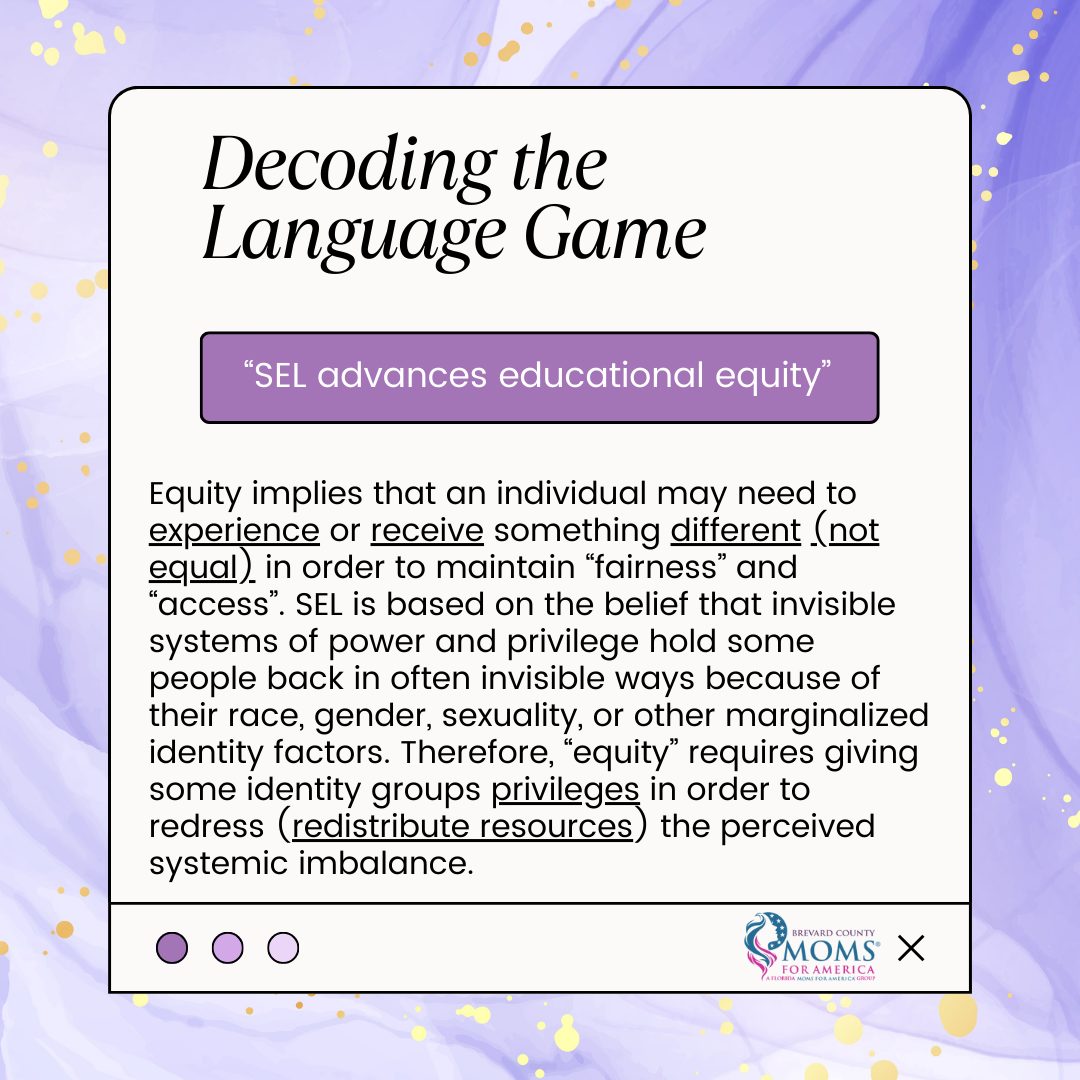 🚨What they say, is not what they mean. Let's break down the #language game used to deceive both #educators and #parents alike. 

👉To learn more follow the link to our friends at Courage Is A Habit 🔗 tinyurl.com/n27b9nsy

#momsforamerica  #socialemotionallearning #sel