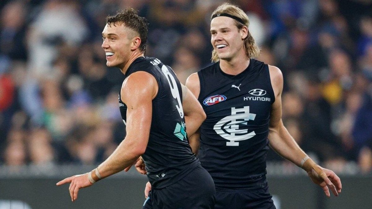 PATRICK CRIPPS, DAMN:
#1 Rated Carlton Player, 1 Goal
35 Disposals, 19 Contested
6 Intercepts, 7 Clearances
12 Ground Ball Gets, 3 F50
4 Score Involvements, 1 Launch
1 Goal Assists, 5 Tackles
34 Pressure Acts, 5 Marks
4 Inside 50s, 2 Rebound 50s
307 Metres Gained

#AFLBluesDees