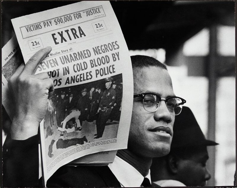 “They use the press to make the white public accept whatever they do to the dark-skinned public.” MalcolmX, Feb 1965.