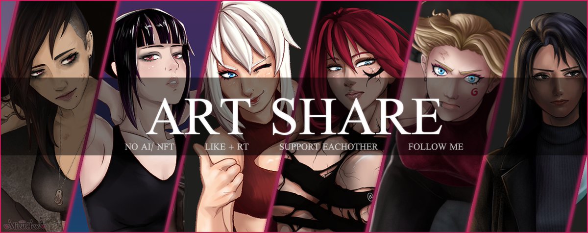 ✨ ARTSHARE ✨
Show me your wonderful work!

— Drop your art
— Like & RT this post for visibility
— Like & RT others works
— (Optional): Follow me

‼️ KEEP IT SFW ‼️
🚫 NO N/F/T OR A/! 🚫