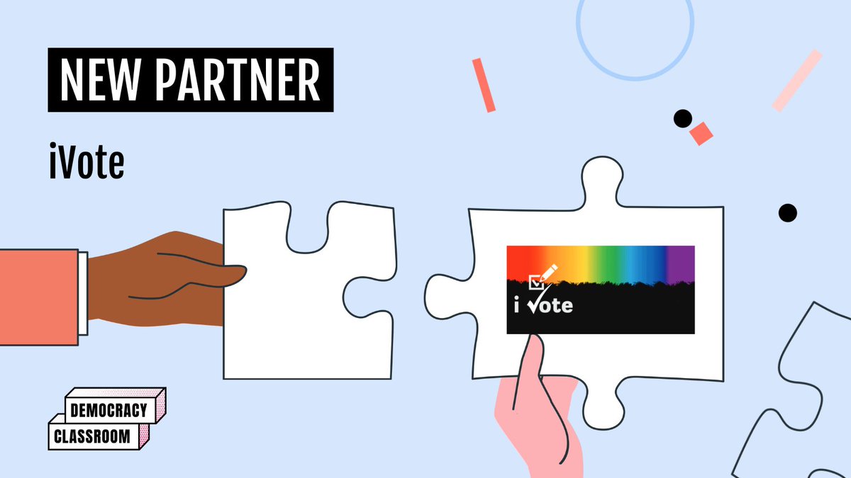 💥We've had a new partner join the #DemocracyClassroom network! iVote is a new initiative that aims to support democracy by inspiring young people to vote. They have a resource pack to support teachers, which can be found on our website 👇 democracyclassroom.com/organisations/…