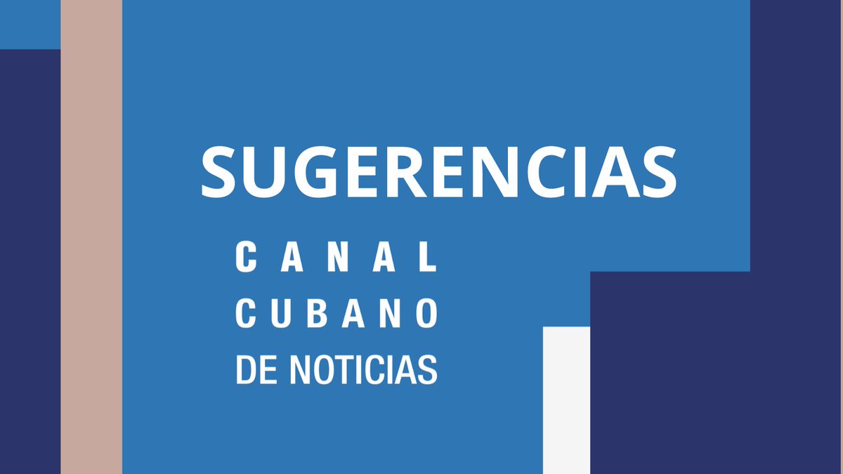 | #Cuba 🇨🇺 #CanalCaribe |

Propuestas de nuestra programación que no te puedes perder esta mañana👇

9:00 am 👉DOCUMENTAL ¨EL SON¨

9:30 am 👉ENLACE NACIONAL 

10:30 am 👉ÁFRICA MÁS ALLÁ

11:30 am 👉NUESTRA GENTE

1:00 pm 👉NTV DEL MEDIODÍA 

Somos el Canal Cubano de Noticias 👌!