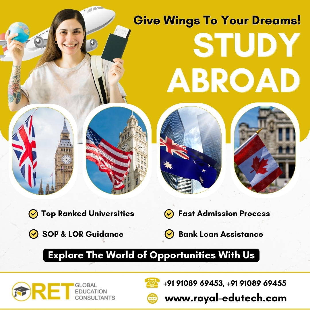 Get ready to make your dreams real with RET Global Education! 🌟 Whether you want to learn a new language, explore different cultures, or study in top-notch schools around the world, we've got your back. 📚 #RETConsultants #RET #StudyAbroadConsultants #BangaloreStudyAbroad