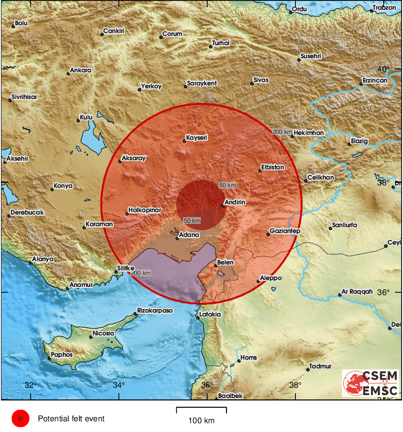 #Earthquake (#deprem) possibly felt 31 sec ago in #Turkey. Felt it? Tell us via: 📱emsc-csem.org/lastquake/how_… 🌐m.emsc.eu 🖥emsc-csem.org ⚠ Automatic crowdsourced detection, not seismically verified yet. More info soon!