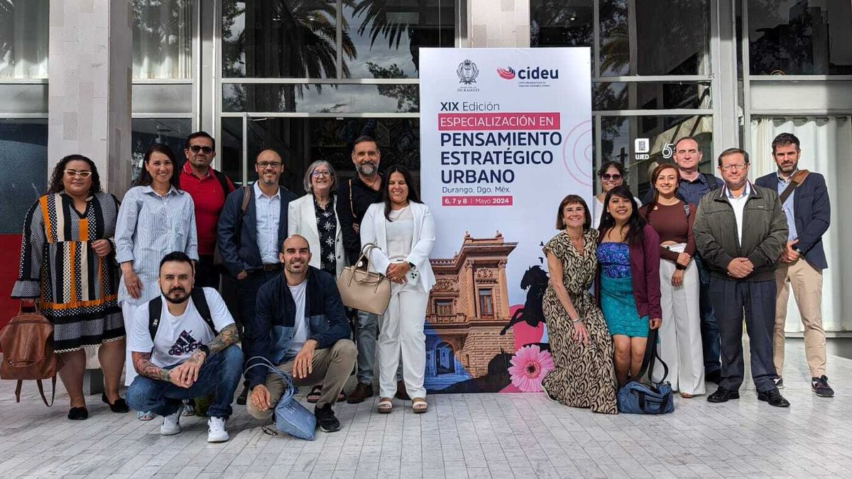 🎉Finalizó con éxito el seminario presencial de la #EspecializaciónPEU en Durango🇲🇽. Gracias a los/as participantes, al equipo docente de CIDEU, y a la ciudad de @DurangoCap y su @IMPLANDGO por el acompañamiento e implicación para hacer posible este encuentro.