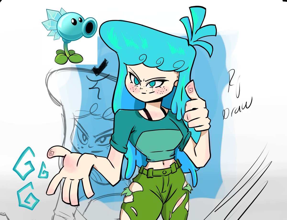 So, I tried something different 🤙

#digitalart #pvzfanart #pvz #CartoonArt #art