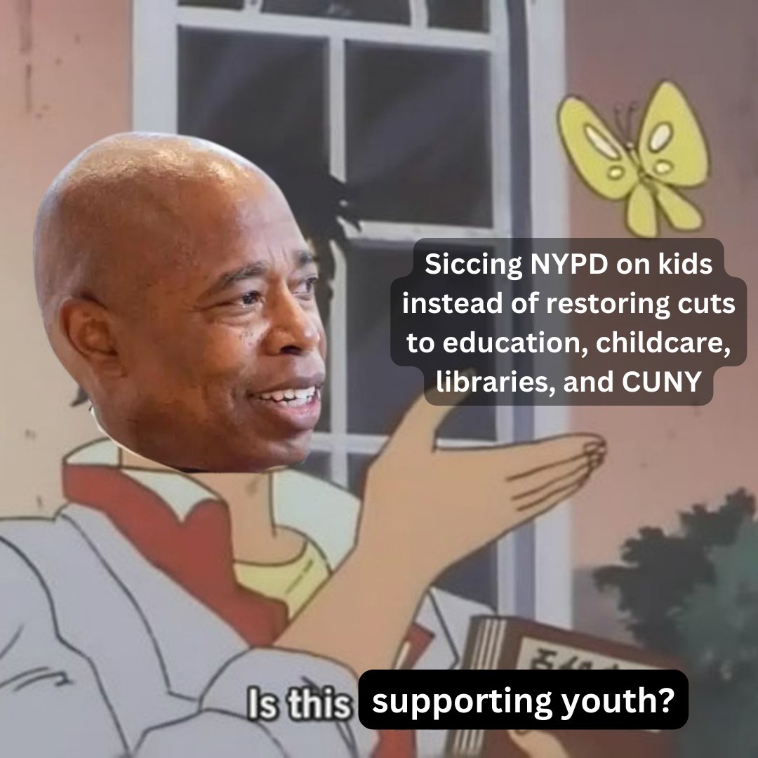 Young NYers deserve funding for services that educate, support, & enrich them—NOT police militarization. 

Enraged? Here's an easy tool to submit testimony for the City Council budget hearing on public safety! bit.ly/publicsafetyhe…