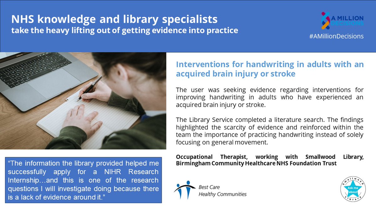 Smallwood Library (@smallwoodlib) on Twitter photo Let us help you save time so you can focus on providing the best care for your patients <a href="/bhamcommunity/">@bhamcommunity</a> <a href="/BCHC_RnI/">BCHC R&I</a> <a href="/BCHC_SLT/">Speech and Language Therapy BCHC</a> <a href="/BCHC_OT/">BCHC OT</a> <a href="/TeamODBCHC1/">TeamOD@BCHC</a> <a href="/AdultBchc/">AdultCommunityServicesBCHC</a> <a href="/BchcDental/">BCHC Dental Services Division</a> <a href="/BCHC_Childot/">BCHC Paediatric Occupational Therapy Team</a> <a href="/IPCBCHC1/">IPC@BCHC</a> <a href="/bchcplusSLT/">bchcplusSLT</a> <a href="/NHSKFH/">NHS Knowledge for Healthcare</a> <a href="/BCHCPrecep/">BCHCPreceptorshipProgramme</a> <a href="/AsrBchc/">ASR Division BCHC</a> <a href="/BCHCNutrition/">Birmingham Community Nutrition</a> <a href="/2getherBchc/">BCHC Improving 2Gether</a> <a href="/BchcMsk/">BCHC MSK</a> Let us help you save time so you can focus on providing the best care for your patients <a href="/bhamcommunity/">@bhamcommunity</a> <a href="/BCHC_RnI/">BCHC R&I</a> <a href="/BCHC_SLT/">Speech and Language Therapy BCHC</a> <a href="/BCHC_OT/">BCHC OT</a> <a href="/TeamODBCHC1/">TeamOD@BCHC</a> <a href="/AdultBchc/">AdultCommunityServicesBCHC</a> <a href="/BchcDental/">BCHC Dental Services Division</a> <a href="/BCHC_Childot/">BCHC Paediatric Occupational Therapy Team</a> <a href="/IPCBCHC1/">IPC@BCHC</a> <a href="/bchcplusSLT/">bchcplusSLT</a> <a href="/NHSKFH/">NHS Knowledge for Healthcare</a> <a href="/BCHCPrecep/">BCHCPreceptorshipProgramme</a> <a href="/AsrBchc/">ASR Division BCHC</a> <a href="/BCHCNutrition/">Birmingham Community Nutrition</a> <a href="/2getherBchc/">BCHC Improving 2Gether</a> <a href="/BchcMsk/">BCHC MSK</a>