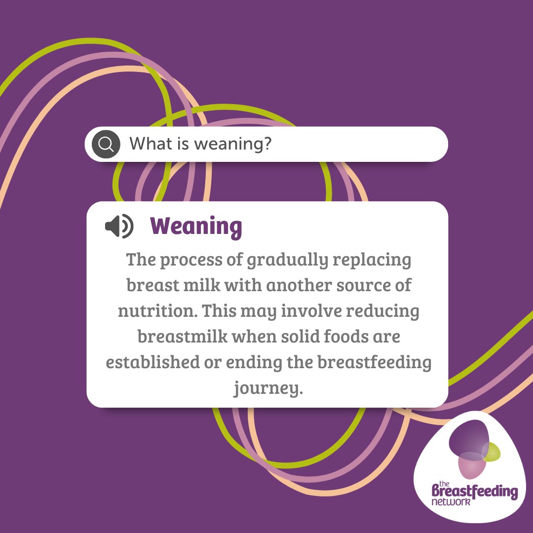 There are many reasons to why a mother chooses to end their breastfeeding journey, and there is no set age to do this. Ultimately it's their choice, and they need support to make these choices. Find info on parent-led weaning, here: breastfeedingnetwork.org.uk/ending-your-br… #NationalWeaningWeek