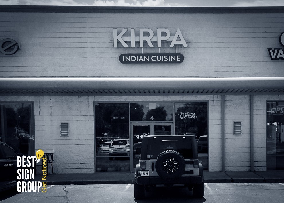 BestSignGroup's tweet image. Installed new signage for Kirpa Indian Cuisine in Bentonville, AR.