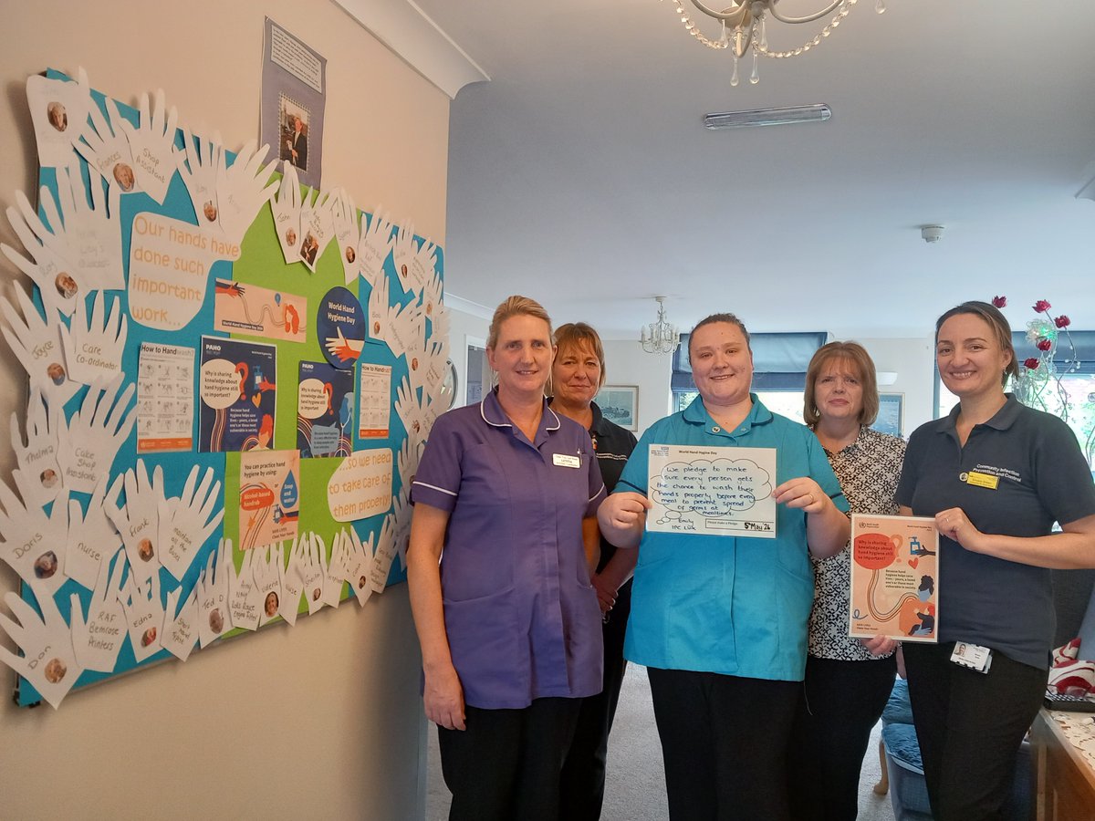 #WorldHandHygieneDay #safecare Cedar Tree Nursing Home 🙌 Thanks for a Fab pledge and a huge well done on your BRILLIANT IPC board 👏Your residents & staff clearly had lots of fun taking part in such an inclusive activity! @donna_foulkes @HelenforrestH @UHDBIPCT @mandi1jane