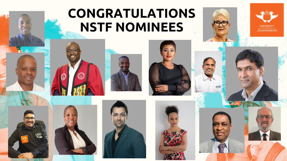 🎉 Congrats to all National Science and Technology Form (NSTF) awards nominees! 🌟 Your innovative contributions are shaping the future of science & tech, inspiring generations. Best of luck on this remarkable journey! Read more on the nominees: news.uj.ac.za/news/uj-celebr……