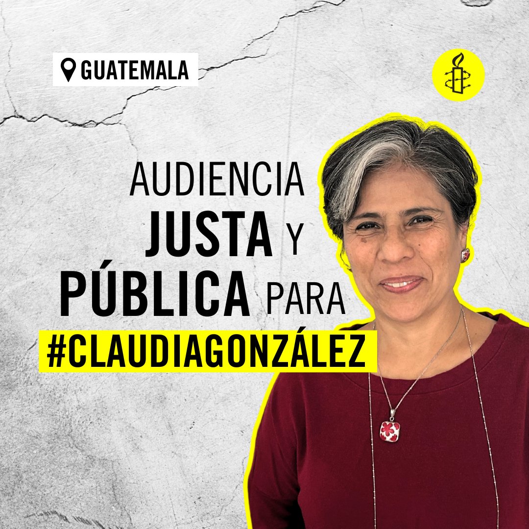 Este 09 de mayo el Organismo Judicial de la República de #Guatemala debe garantizar el derecho de la abogada #ClaudiaGonzalez a una audiencia pública con presencia de observadores internacionales y la prensa. #NoALaCriminalización #LibresNosQueremos #FreeWeWant