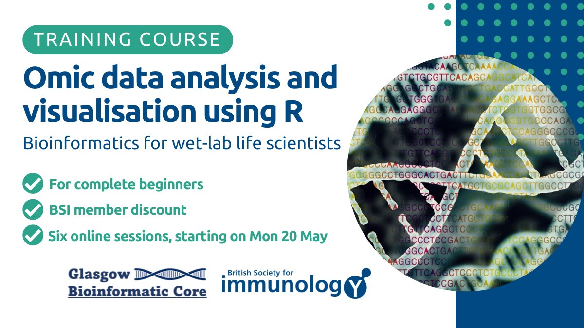 🚨 Last chance to register for our entry-level #bioinformatics #training course for #WetLab life scientists! 6 practical lessons for those with little experience looking to boost their skills & confidence in this area Register by midday TOMORROW 10 May 👉bit.ly/3JeJgBm