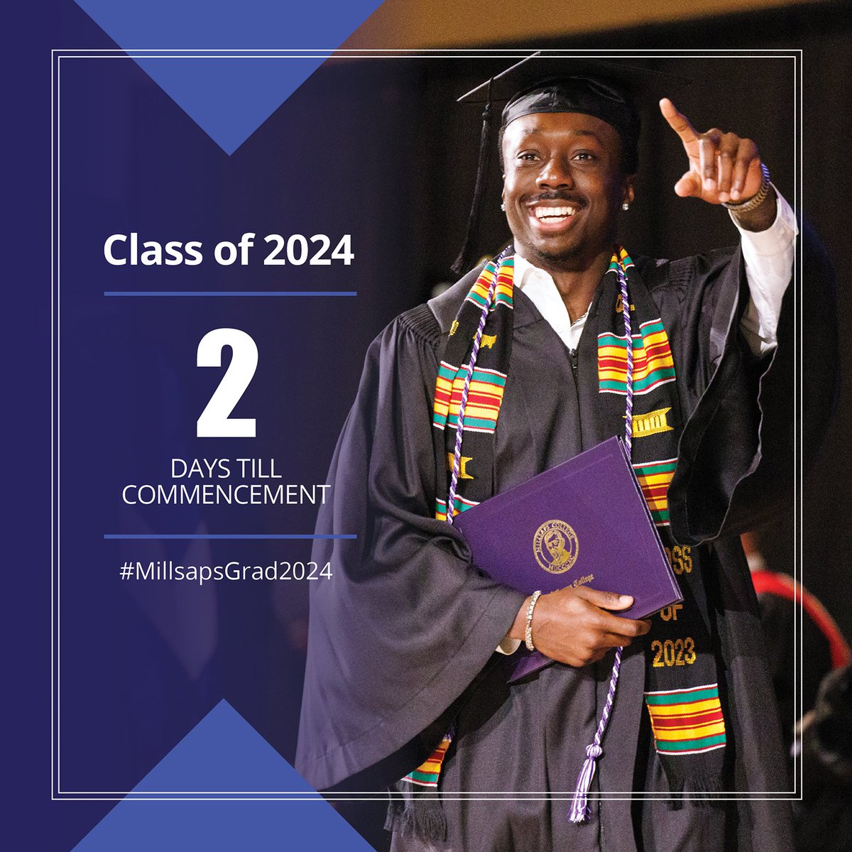 2 days until Commencement! #MillsapsGrad2024 #Classof2024 #BecomeSomethingMajor