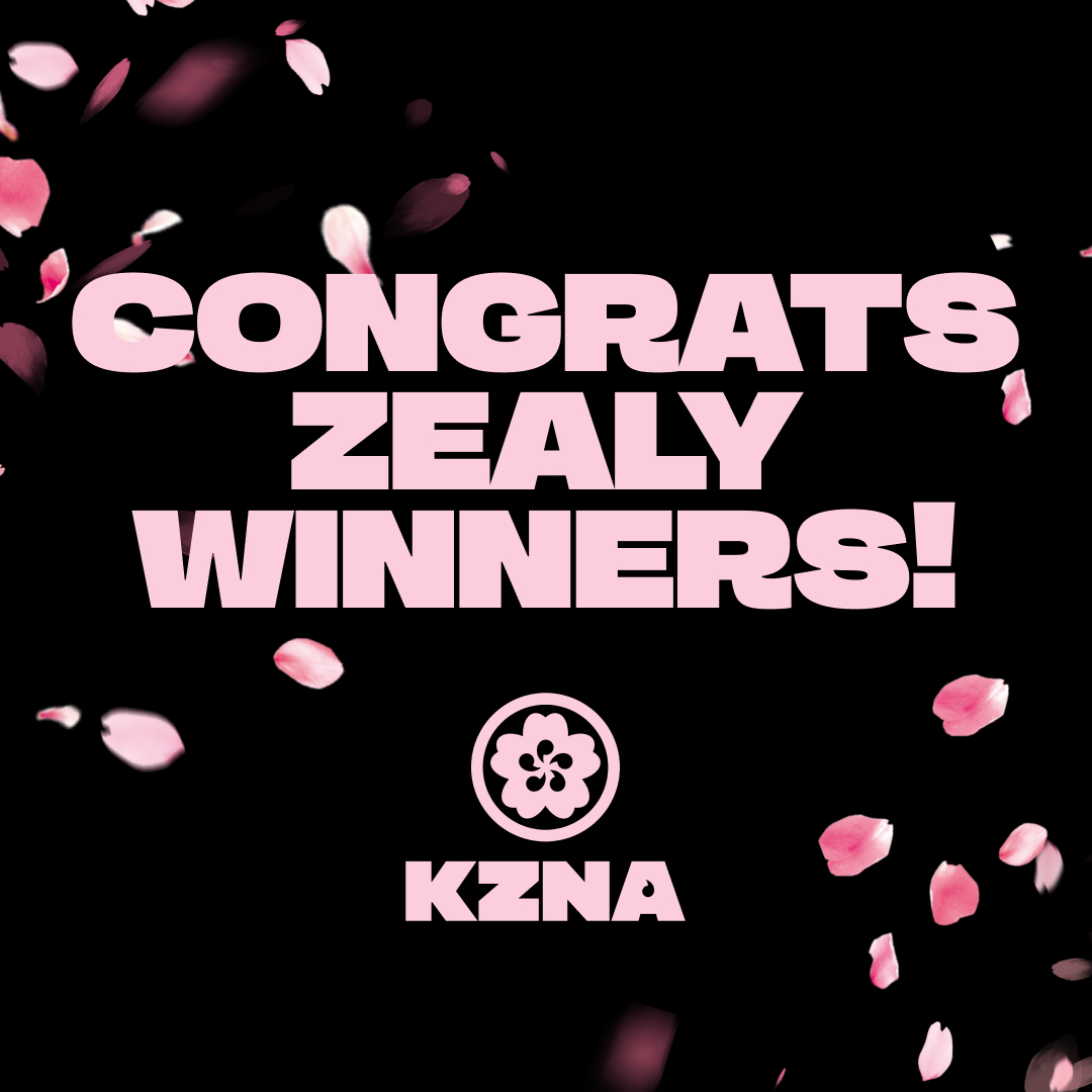 Congrats to the winners of our second Zealy sprint! 

@virginwhale0 
@kentoroseto 
@JayJayGTech 
@Joshuanwek
@Amethyst_1225
@Paulbras_
@lunaprekrasnaya

You won presale role in our discord! 

Head over to claim it, and welcome to the KZNA family!!