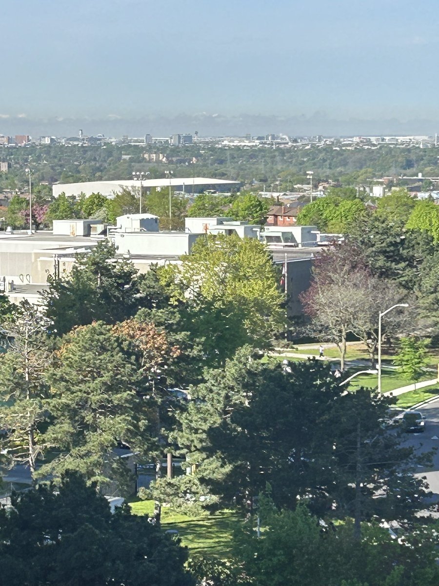 You can see Pearson airport in the distance