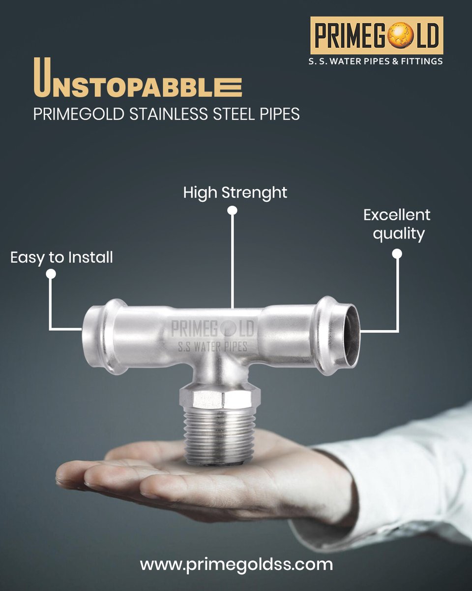Prime_GoldGroup's tweet image. Peace of mind, guaranteed!  Unlike traditional pipes, stainless steel won&apos;t rust or crack, protecting your home from costly repairs. 

#InvestInQuality #rustfreepipes #waterpipe #plumbingpipes #plumbing #construction #architecture #architect