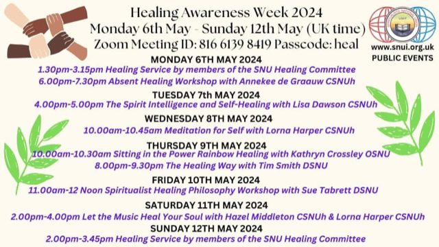 It's Healing Awareness Week! 🌐🌻

Our friends at SNUi and the SNU Healing Committee are currently running a week-long programme of free workshops and events that you can participate in via Zoom.

Click on the graphic for the full roster and timetable of events!