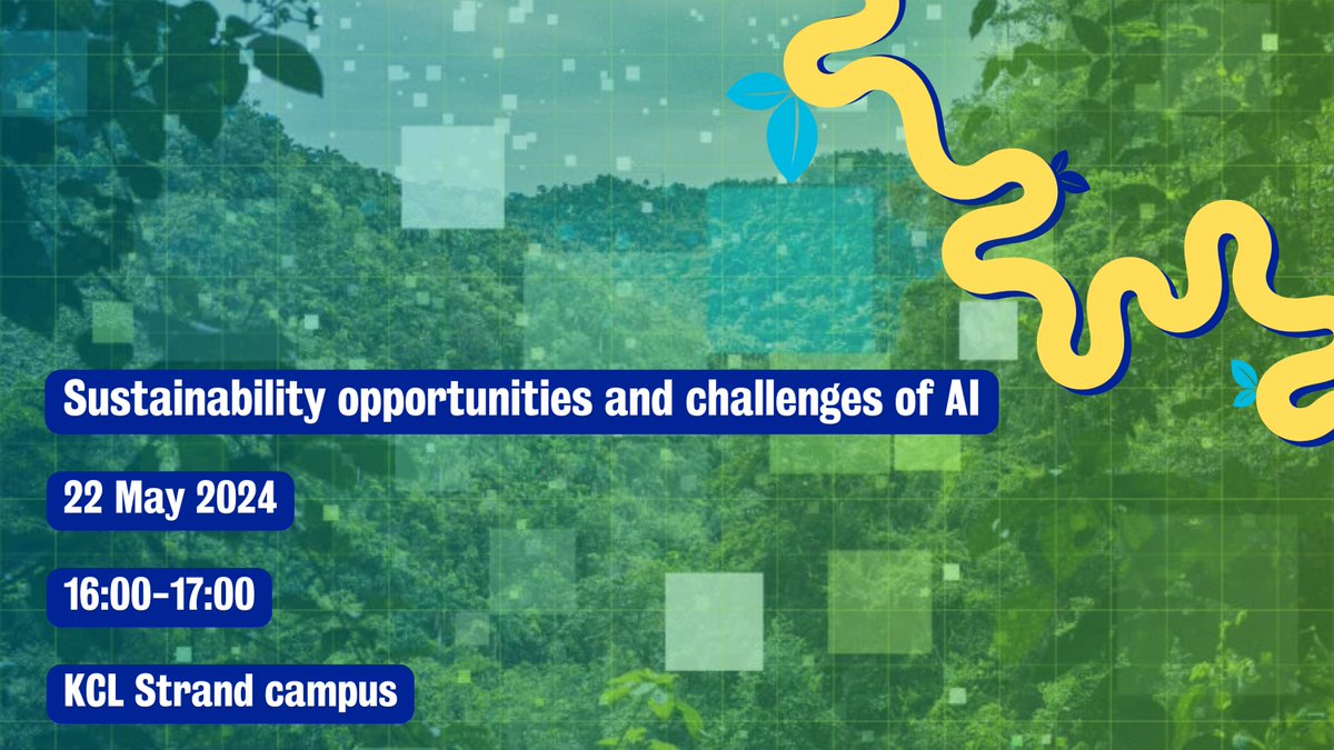 What potential does AI have for helping combat the climate crisis?🌍 Join us for an interdisciplinary panel of expert academics diving into the opportunities, challenges & risks - part of the King's Festival of Artificial Intelligence!💚 Find out more👇 kcl.ac.uk/events/sustain…