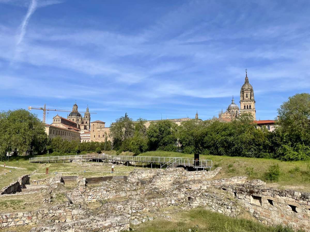 Salamanca sobre las ruinas del parque arqueológico del botánico.
