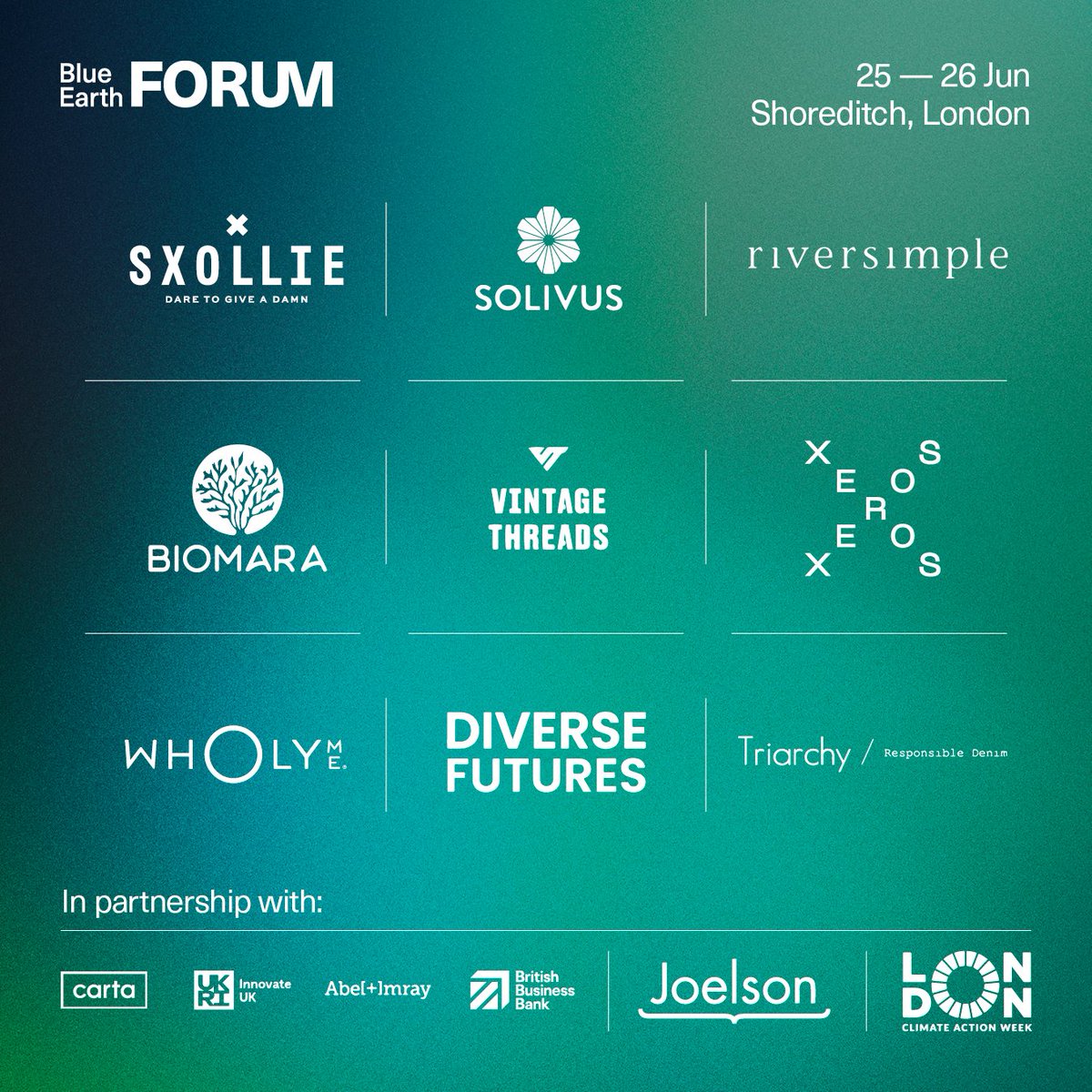 We’re thrilled to announce the second wave of businesses presenting at Blue Earth Forum in June. We have an innovative group collectively raising over £45m, alongside XEROS, an AIM-listed company that will be presenting their business to our investor network. #BlueEarthForum