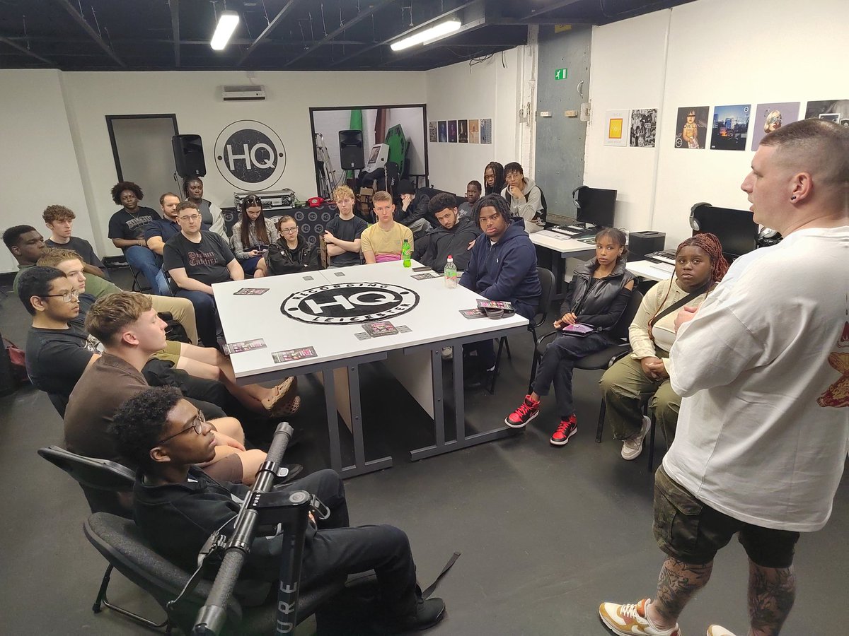 DMU Made (@dmumade) on Twitter photo Another fantastic DMU Made Creative Industries workshop, this time at <a href="/HQRecording/">HQ Recording</a> with @yasin_hqfamilia!
<a href="/dmuleicester/">dmuleicester</a> students and recent graduates are learning about self-employment, freelancing and entrepreneurship in the music industry.
#dmu #demontfortuniversity Another fantastic DMU Made Creative Industries workshop, this time at <a href="/HQRecording/">HQ Recording</a> with @yasin_hqfamilia!
<a href="/dmuleicester/">dmuleicester</a> students and recent graduates are learning about self-employment, freelancing and entrepreneurship in the music industry.
#dmu #demontfortuniversity