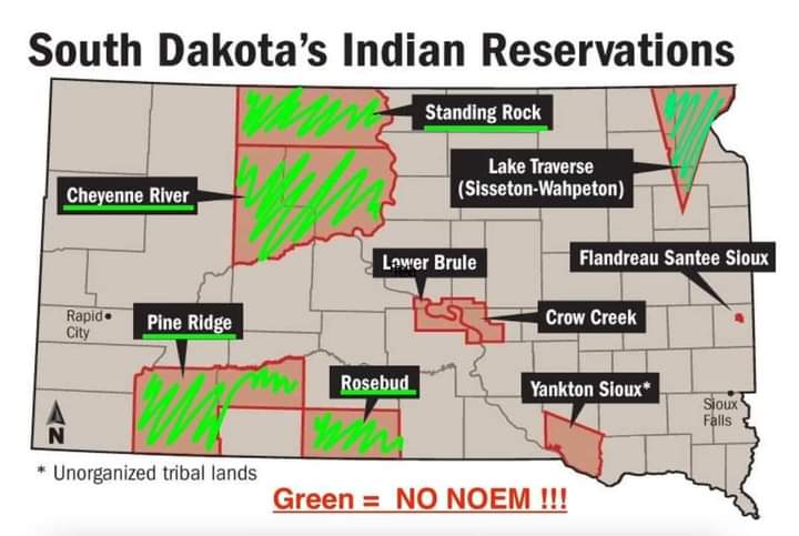 How can you govern when you are Banned 🚫 from parts of said State you 'govern?' @GovKristiNoem you are hereby Banished from 5 of the 9 Lakota/Dakota Reservations in South Dakota! WE, are Oceti Sakowin! Lilililili ⚪🟡🔴⚫ 
#notmygovernor 
#BanishNoem
