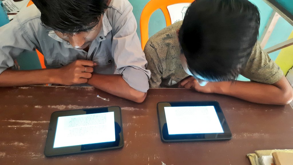 At the library, some of our members are reading 'Animal Farm' currently for their book club discussions, with many opting to read it on Kindles. We are slowly & steadily introducing digital devices for reading at the Library. 

#ReadingForPleasure
#RightToRead
#FreeLibrary