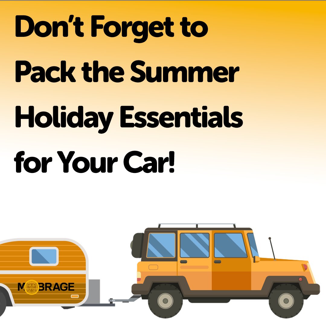Here's a list of essential items to pack in your car for summer travel, including an emergency repair kit:

1. Water and snacks
2. Sunscreen and sunglasses
3. First aid kit
4. Emergency repair kit (including tire repair tools, jumper cables, flashlight, etc.)

#summer #holiday