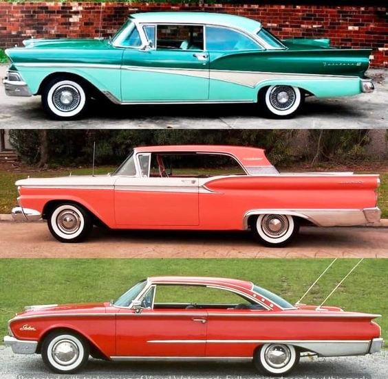 Earl 1958 1959 1960 Fords all great cars!
Which is your favorite? 🤔