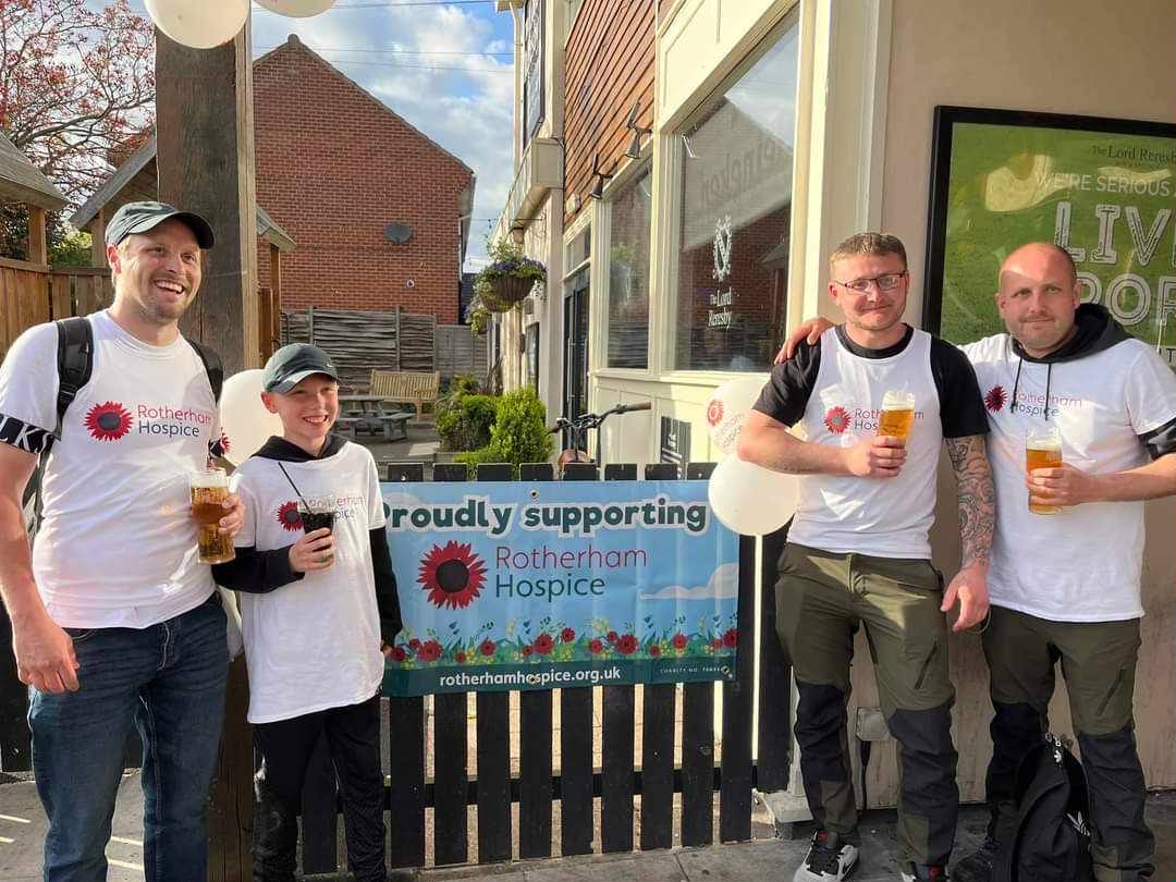 A massive thank you to Daniel, Finley, Ryan and Paul for their amazing fundraising efforts over their walk from Leeds to Rotherham. The group raised an incredible £3,750 for the Hospice in memory of Finley's great grandad! ❤️ Read more here: rotherhamhospice.org.uk/daniel-and-fin…